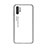 Custodia Silicone Specchio Laterale Sfumato Arcobaleno Cover M01 per Samsung Galaxy Note 10 Plus Bianco