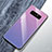 Custodia Silicone Specchio Laterale Sfumato Arcobaleno Cover M01 per Samsung Galaxy Note 8 Duos N950F Viola
