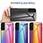 Custodia Silicone Specchio Laterale Sfumato Arcobaleno Cover M01 per Samsung Galaxy S21 Plus 5G