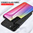 Custodia Silicone Specchio Laterale Sfumato Arcobaleno Cover M01 per Samsung Galaxy S23 5G