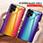 Custodia Silicone Specchio Laterale Sfumato Arcobaleno Cover M01 per Samsung Galaxy S25 Ultra 5G