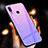 Custodia Silicone Specchio Laterale Sfumato Arcobaleno Cover M01 per Xiaomi Redmi Note 7 Viola