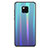 Custodia Silicone Specchio Laterale Sfumato Arcobaleno Cover M02 per Huawei Mate 20 Pro Cielo Blu