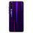 Custodia Silicone Specchio Laterale Sfumato Arcobaleno Cover M02 per Huawei P30 Viola