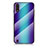 Custodia Silicone Specchio Laterale Sfumato Arcobaleno Cover M02 per Samsung Galaxy A01 SM-A015