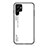 Custodia Silicone Specchio Laterale Sfumato Arcobaleno Cover M02 per Samsung Galaxy S21 Ultra 5G Bianco