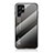 Custodia Silicone Specchio Laterale Sfumato Arcobaleno Cover M02 per Samsung Galaxy S21 Ultra 5G Grigio