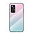 Custodia Silicone Specchio Laterale Sfumato Arcobaleno Cover M02 per Xiaomi Mi 12 Pro 5G Rosa