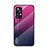 Custodia Silicone Specchio Laterale Sfumato Arcobaleno Cover M02 per Xiaomi Mi 12S Pro 5G Rosa Caldo