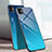 Custodia Silicone Specchio Laterale Sfumato Arcobaleno Cover per Apple iPhone 11 Blu