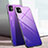 Custodia Silicone Specchio Laterale Sfumato Arcobaleno Cover per Apple iPhone 11 Viola