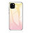 Custodia Silicone Specchio Laterale Sfumato Arcobaleno Cover per Apple iPhone 13 Giallo
