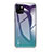 Custodia Silicone Specchio Laterale Sfumato Arcobaleno Cover per Apple iPhone 13 Mini Viola