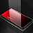 Custodia Silicone Specchio Laterale Sfumato Arcobaleno Cover per Apple iPhone 6S Plus Rosso