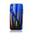 Custodia Silicone Specchio Laterale Sfumato Arcobaleno Cover per Apple iPhone 8 Blu
