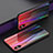 Custodia Silicone Specchio Laterale Sfumato Arcobaleno Cover per Apple iPhone X