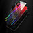 Custodia Silicone Specchio Laterale Sfumato Arcobaleno Cover per Apple iPhone X