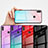 Custodia Silicone Specchio Laterale Sfumato Arcobaleno Cover per Huawei Enjoy Max