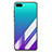 Custodia Silicone Specchio Laterale Sfumato Arcobaleno Cover per Huawei Honor 10 Blu