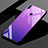 Custodia Silicone Specchio Laterale Sfumato Arcobaleno Cover per Huawei Honor 8X Max Viola