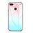 Custodia Silicone Specchio Laterale Sfumato Arcobaleno Cover per Huawei Honor 9i Cielo Blu