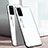 Custodia Silicone Specchio Laterale Sfumato Arcobaleno Cover per Huawei Honor V30 5G Bianco