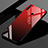 Custodia Silicone Specchio Laterale Sfumato Arcobaleno Cover per Huawei Nova 4e Rosso
