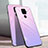 Custodia Silicone Specchio Laterale Sfumato Arcobaleno Cover per Huawei Nova 5i Pro Rosa