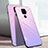 Custodia Silicone Specchio Laterale Sfumato Arcobaleno Cover per Huawei Nova 5z