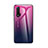 Custodia Silicone Specchio Laterale Sfumato Arcobaleno Cover per Huawei Nova 6 5G