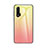 Custodia Silicone Specchio Laterale Sfumato Arcobaleno Cover per Huawei Nova 6 5G Giallo