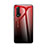 Custodia Silicone Specchio Laterale Sfumato Arcobaleno Cover per Huawei Nova 6 5G Rosso