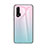 Custodia Silicone Specchio Laterale Sfumato Arcobaleno Cover per Huawei Nova 6