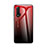 Custodia Silicone Specchio Laterale Sfumato Arcobaleno Cover per Huawei Nova 6 Rosso