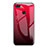 Custodia Silicone Specchio Laterale Sfumato Arcobaleno Cover per Huawei P Smart Rosso