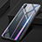 Custodia Silicone Specchio Laterale Sfumato Arcobaleno Cover per Huawei P20 Grigio