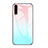 Custodia Silicone Specchio Laterale Sfumato Arcobaleno Cover per Huawei P20 Pro Cielo Blu