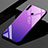 Custodia Silicone Specchio Laterale Sfumato Arcobaleno Cover per Huawei P30 Lite New Edition Viola
