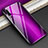 Custodia Silicone Specchio Laterale Sfumato Arcobaleno Cover per Huawei P30 Viola