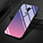 Custodia Silicone Specchio Laterale Sfumato Arcobaleno Cover per LG G7