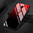 Custodia Silicone Specchio Laterale Sfumato Arcobaleno Cover per LG G7 Rosso