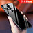 Custodia Silicone Specchio Laterale Sfumato Arcobaleno Cover per Nokia 7.1 Plus Nero