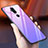 Custodia Silicone Specchio Laterale Sfumato Arcobaleno Cover per Nokia 7.1 Plus Viola