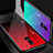 Custodia Silicone Specchio Laterale Sfumato Arcobaleno Cover per OnePlus 6