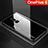 Custodia Silicone Specchio Laterale Sfumato Arcobaleno Cover per OnePlus 6 Nero