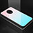 Custodia Silicone Specchio Laterale Sfumato Arcobaleno Cover per OnePlus 7T