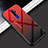 Custodia Silicone Specchio Laterale Sfumato Arcobaleno Cover per Oppo A11X Rosso