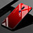 Custodia Silicone Specchio Laterale Sfumato Arcobaleno Cover per Oppo A9 Rosso