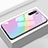 Custodia Silicone Specchio Laterale Sfumato Arcobaleno Cover per Oppo A91