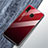 Custodia Silicone Specchio Laterale Sfumato Arcobaleno Cover per Samsung Galaxy A40 Rosso